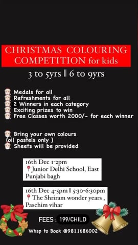 skillful minds christmas colouring competition for kids