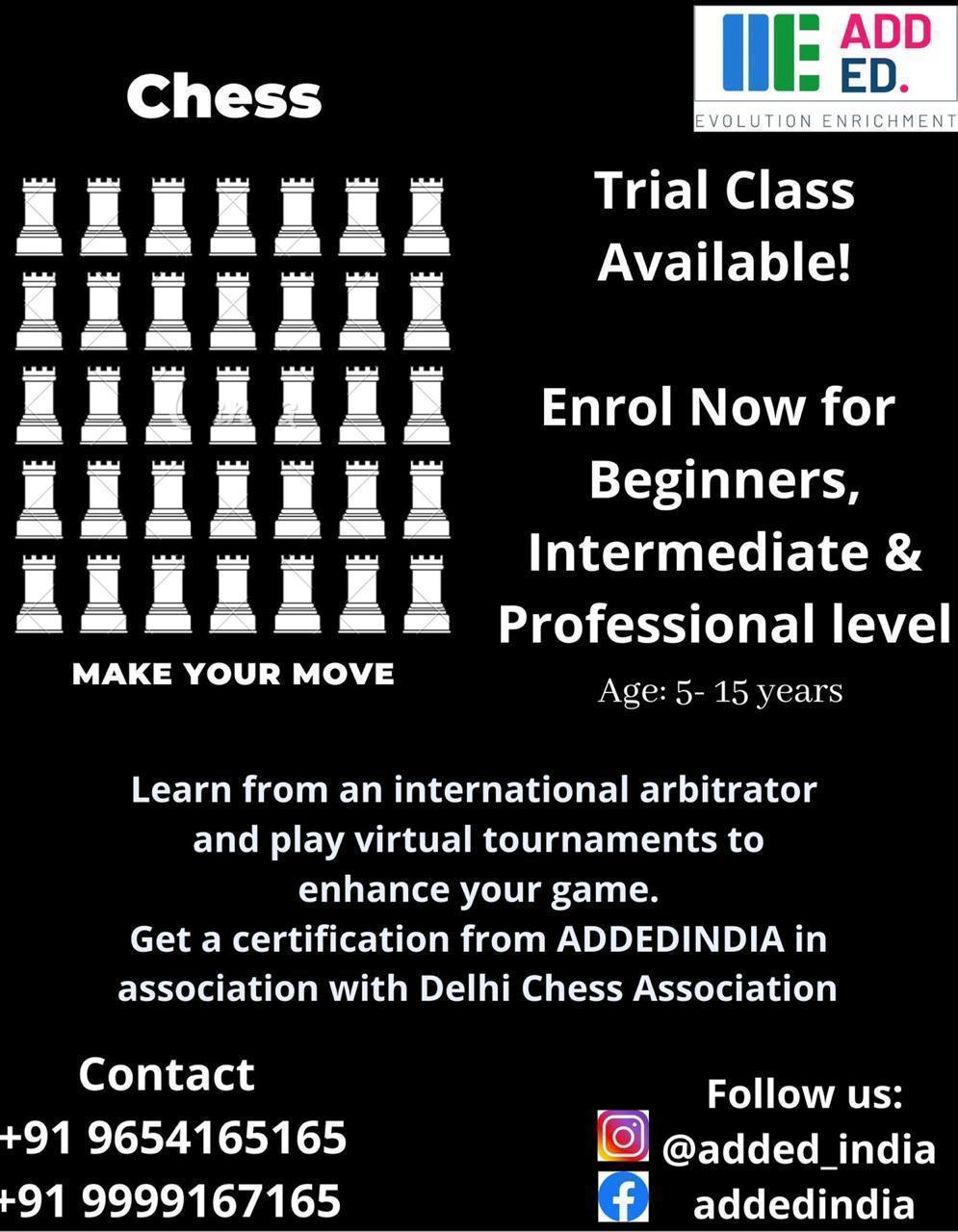 ADDED- Chess Classes ADDED- Chess Classes